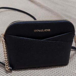 Michael Kors Black and Gold Crossbody Bag